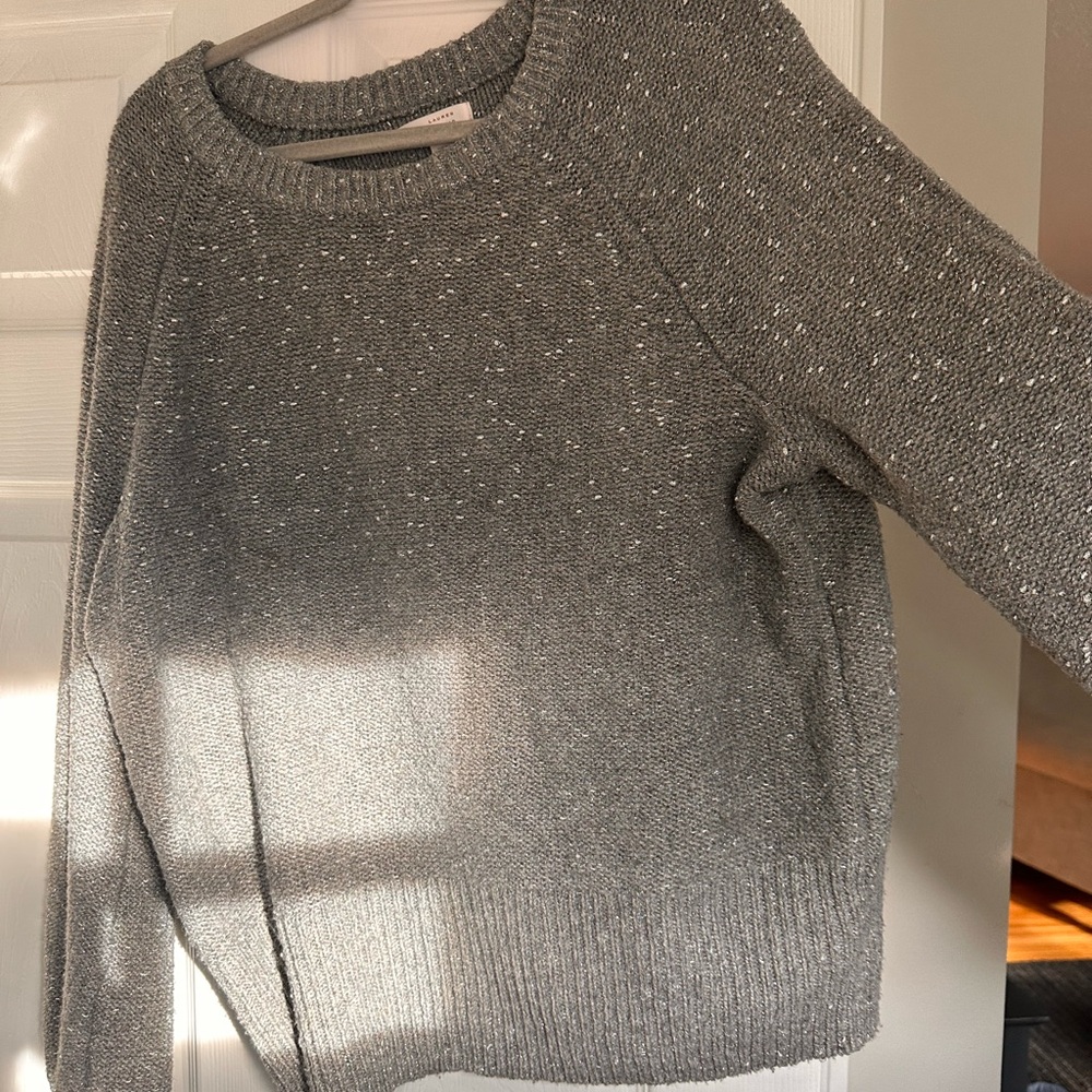 LC Lauren Conrad Sparkling Gray Sweater